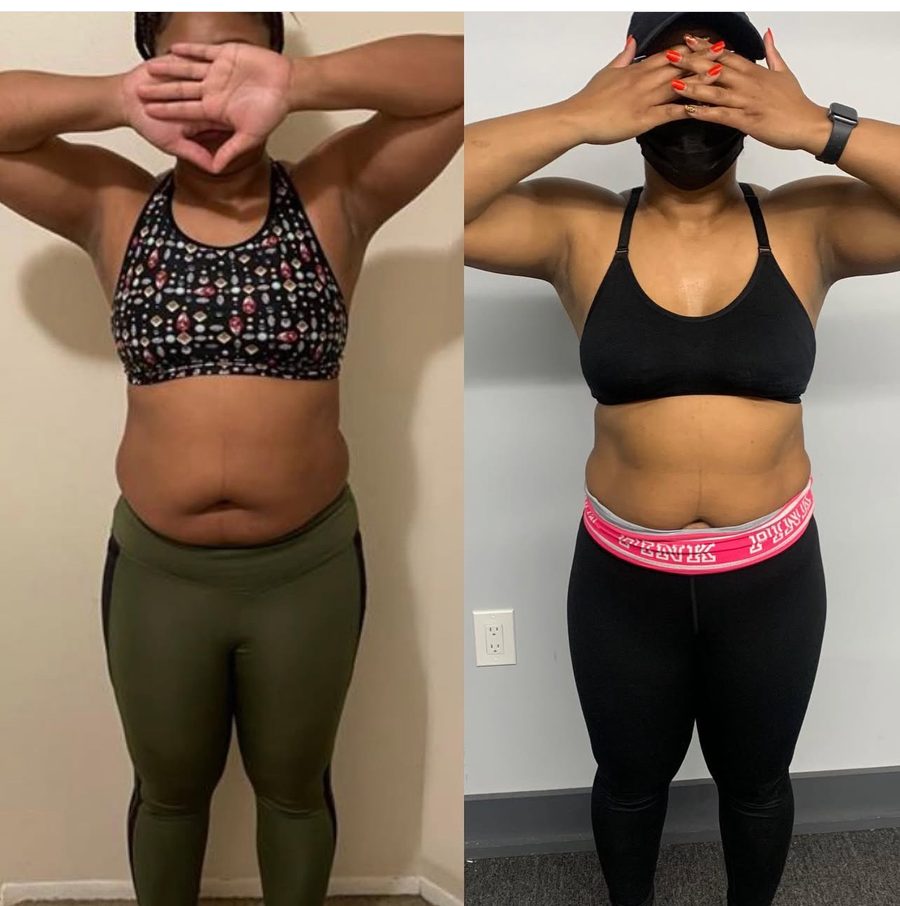 Ty's before and after progress photos